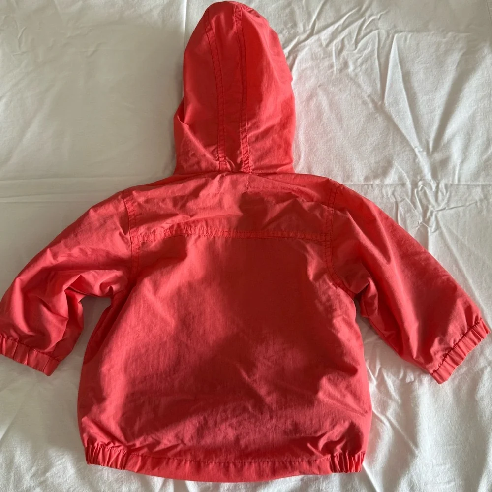 Y2K The Children's Place Coral/Red 3 in 1 Raincoat/Sweatshirt Butterfly Size 24M